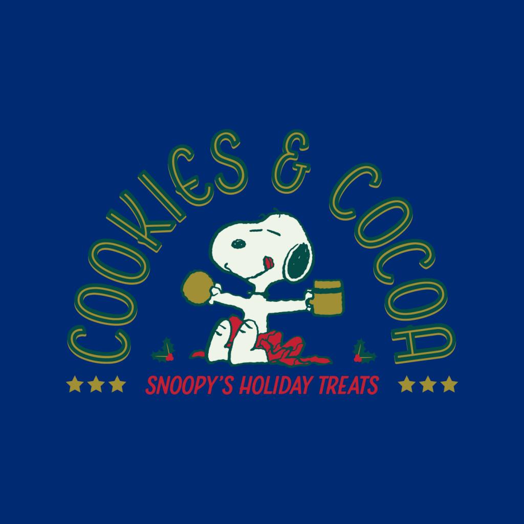 Peanuts Christmas Snoopy Cookies And Cocoa Women's Hooded Sweatshirt-ALL + EVERY