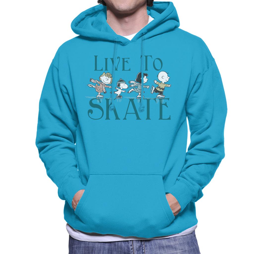 Peanuts Live To Skate Men's Hooded Sweatshirt-ALL + EVERY