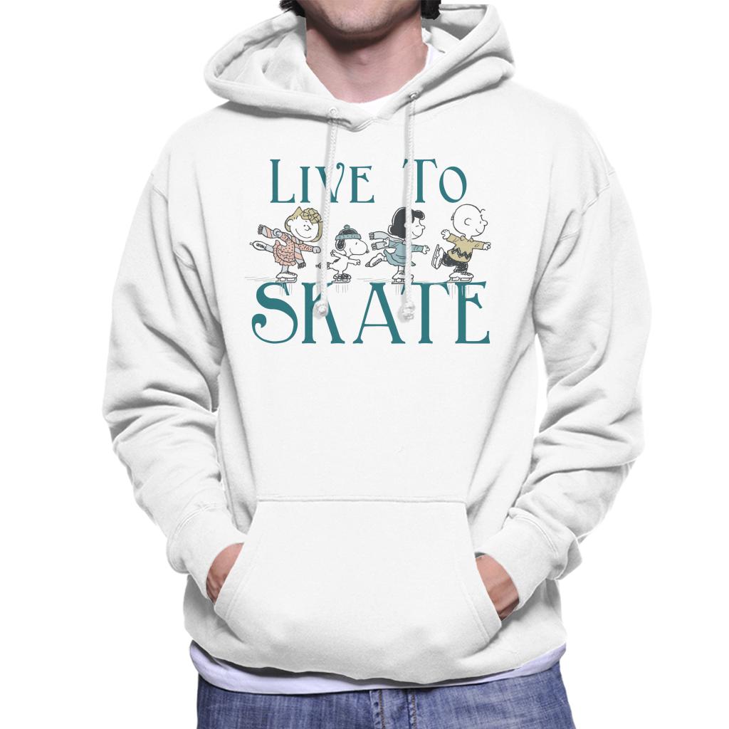 Peanuts Live To Skate Men's Hooded Sweatshirt-ALL + EVERY