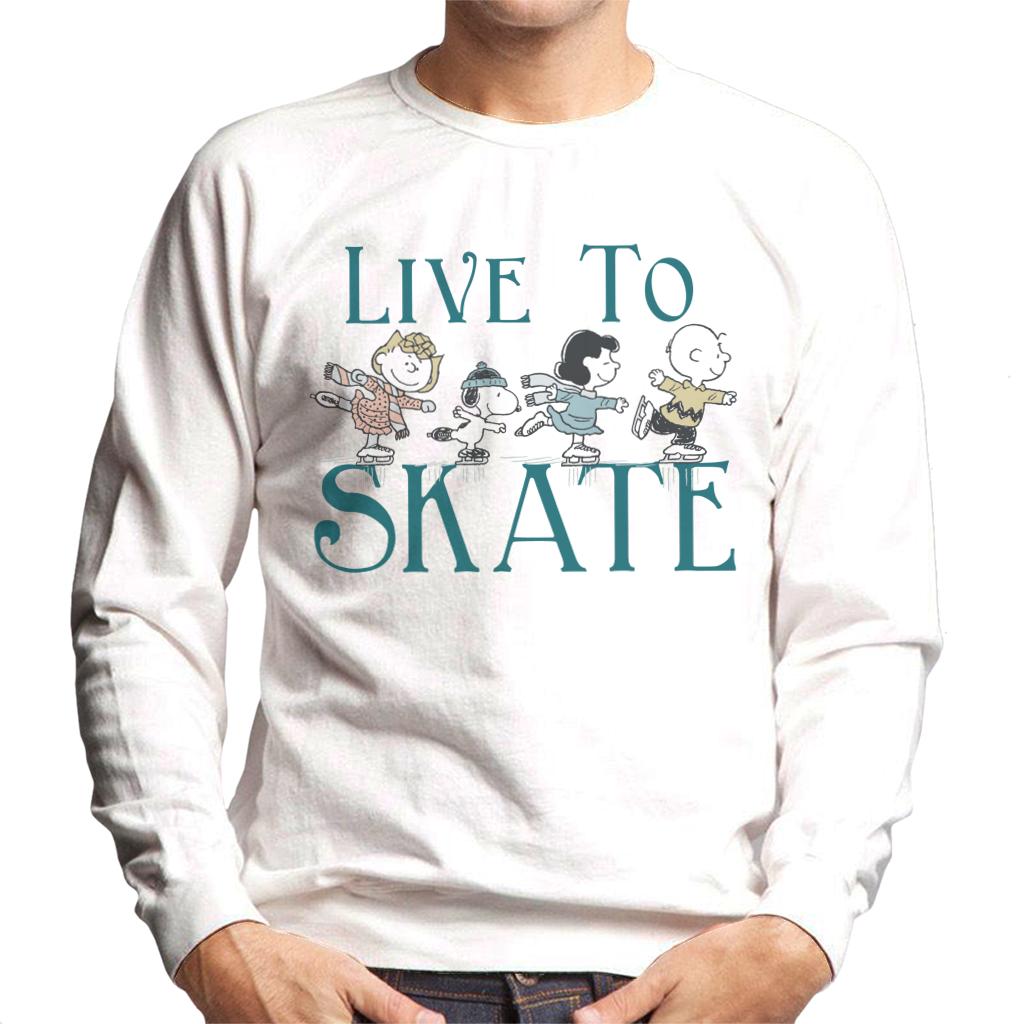 Peanuts Live To Skate Men's Sweatshirt-ALL + EVERY