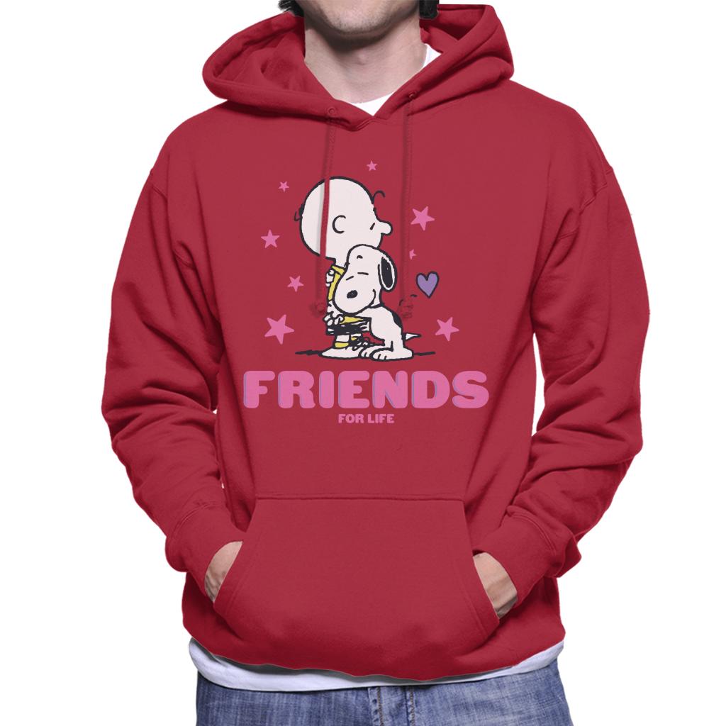 Peanuts Friends For Life Men's Hooded Sweatshirt-ALL + EVERY