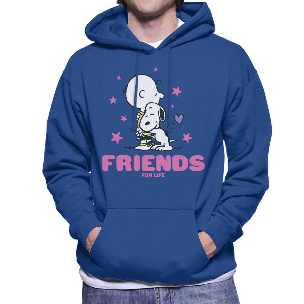 Peanuts Friends For Life Men's Hooded Sweatshirt-ALL + EVERY
