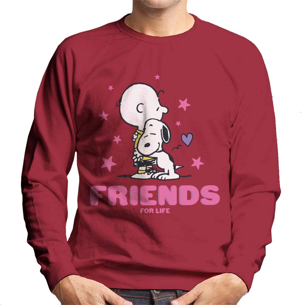 Peanuts Friends For Life Men's Sweatshirt-ALL + EVERY