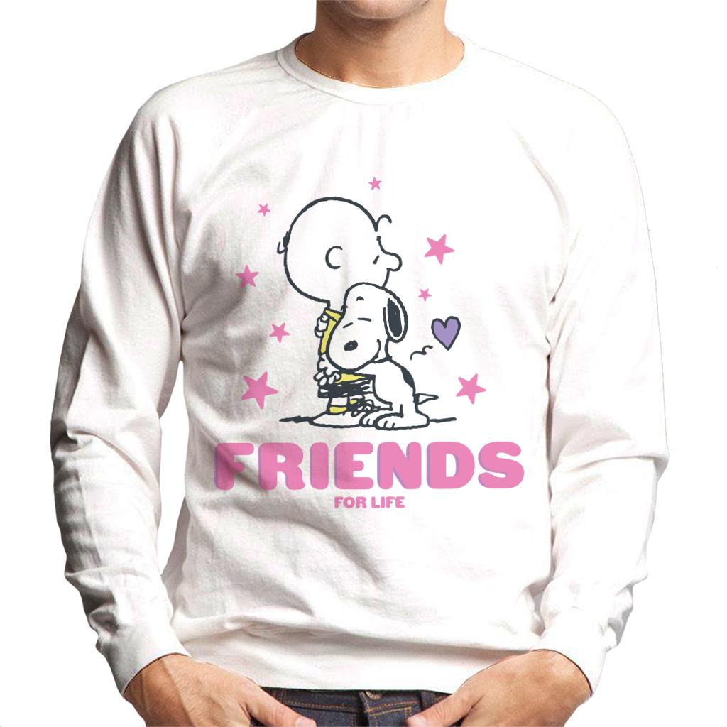 Peanuts Friends For Life Men's Sweatshirt-ALL + EVERY