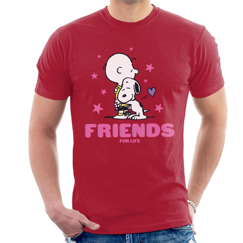 Peanuts Friends For Life Men's T-Shirt-ALL + EVERY