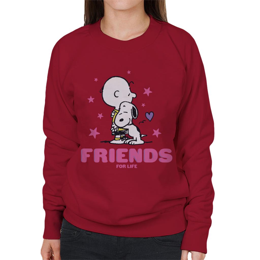 Peanuts Friends For Life Women's Sweatshirt-ALL + EVERY