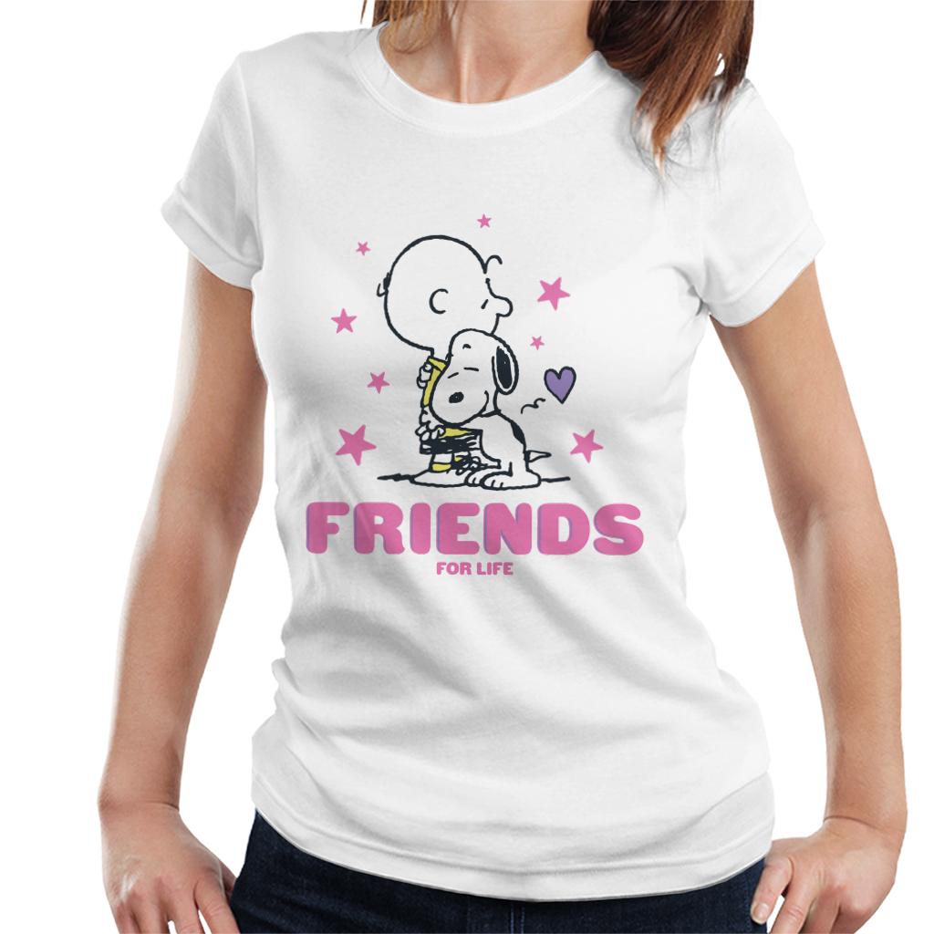 Peanuts Friends For Life Women's T-Shirt-ALL + EVERY