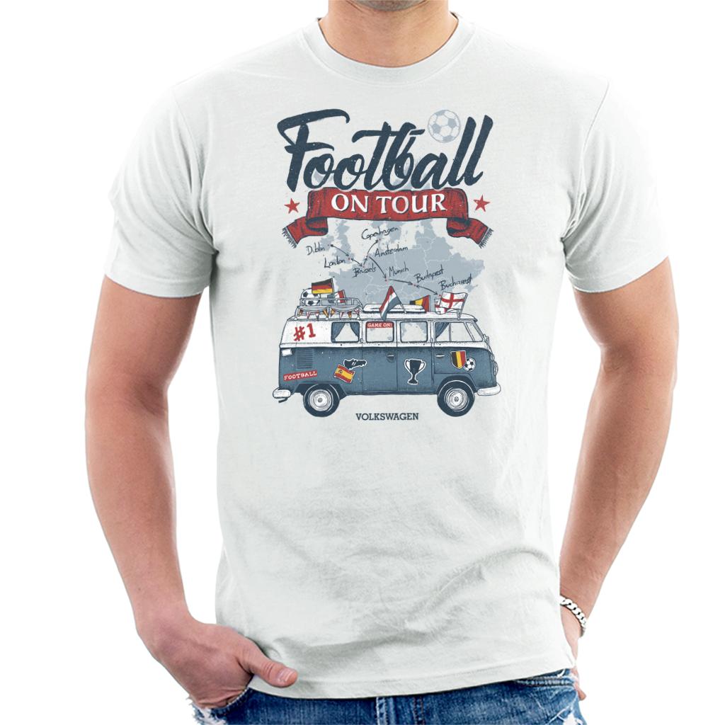 Volkswagen Euro Football On Tour Camper  Men's T-Shirt