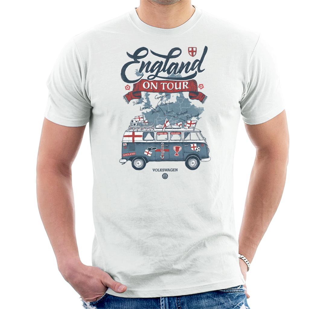 Volkswagen Euro Football England On Tour Camper Men's T-Shirt