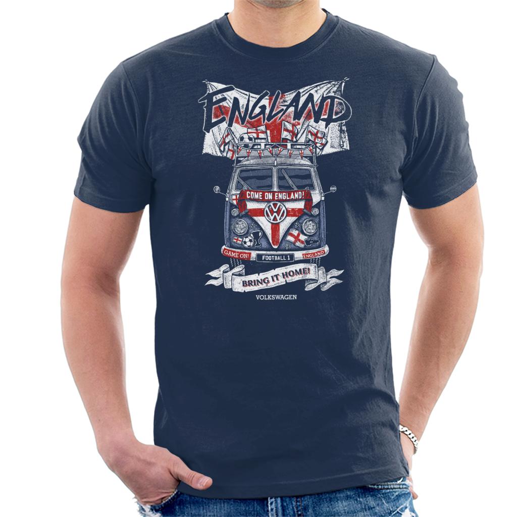 Volkswagen England Flag Bring It Home Euro Football Camper Men's T-Shirt