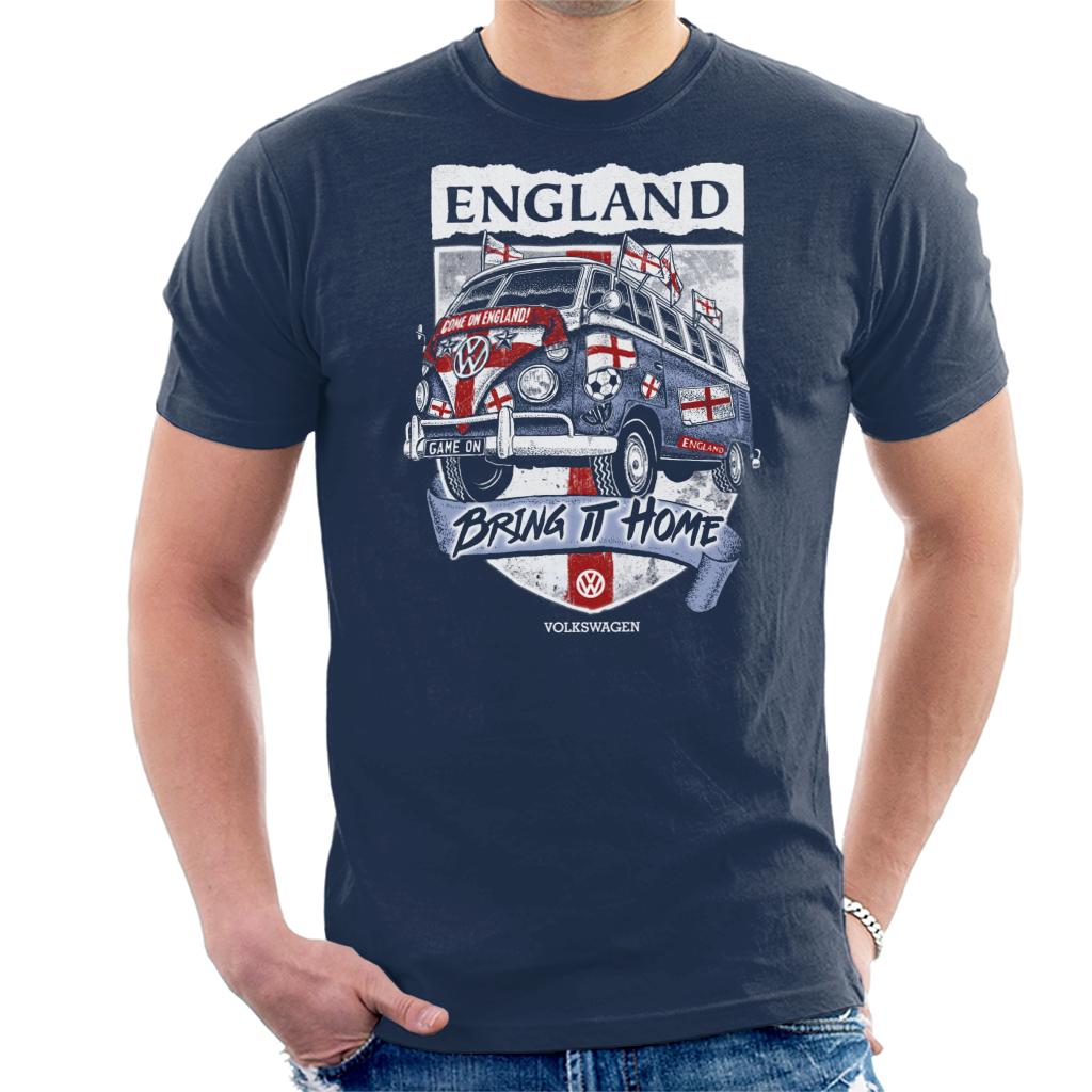 Volkswagen England Euro Football Badge Bring It Home Camper Men's T-Shirt