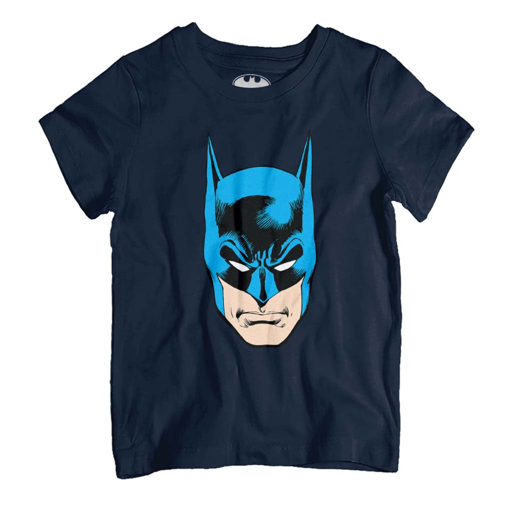 Batman Classic Comic Mask Face Kid's T-Shirt-ALL + EVERY