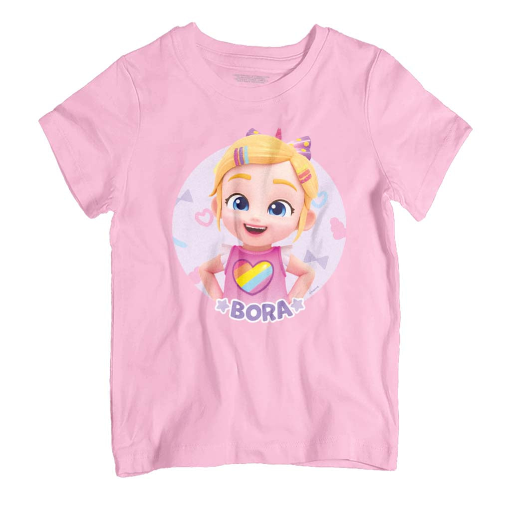 Bebefinn Bora Rainbow Heart Kids Kid's T-Shirt-ALL + EVERY