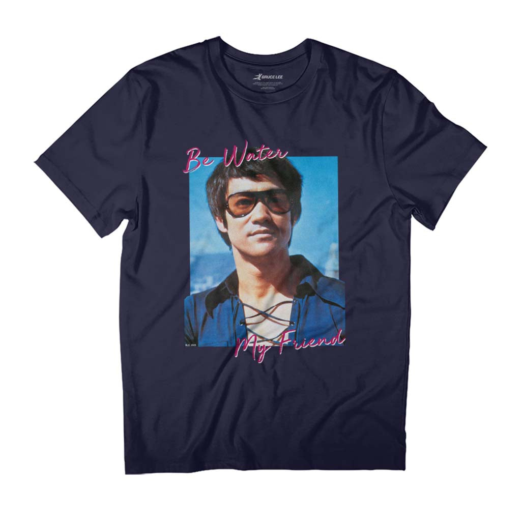 Bruce Lee Be Water My Friend Philosophy Quote Men's T-Shirt-ALL + EVERY