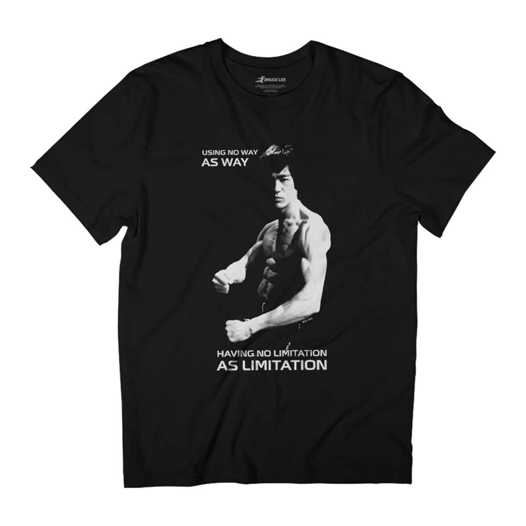 Bruce Lee Using No Way As Way Philosophy Quote Men's T-Shirt-ALL + EVERY