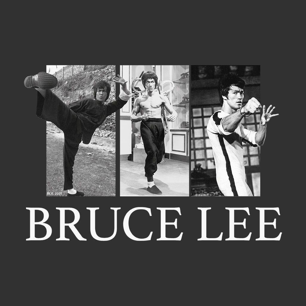 Bruce Lee Kung Fu Movie Montage Martial Arts Legend Men's T-Shirt-ALL + EVERY