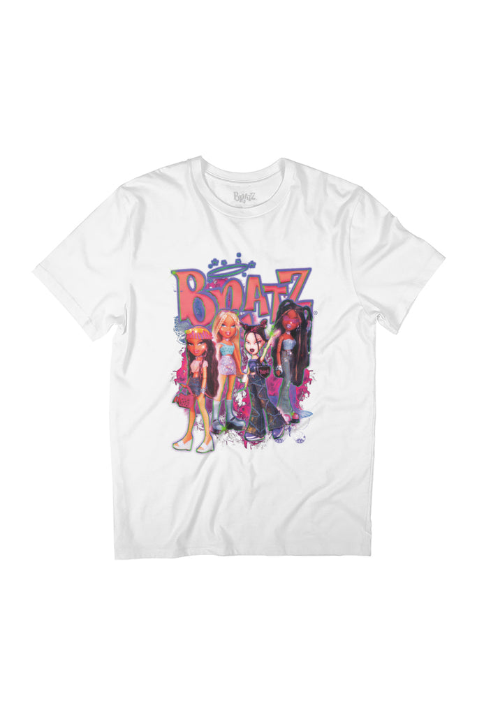 Bratz Girls On Neon Pink Fire Women's Relaxed Fit T-Shirt-ALL + EVERY