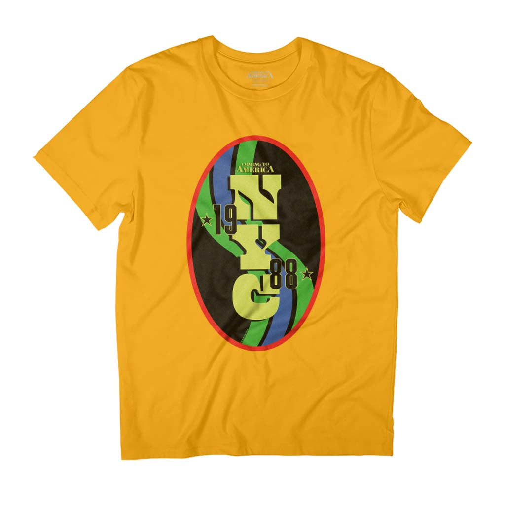 Coming To America New York City 1988 NYC Badge Men's T-Shirt-ALL + EVERY