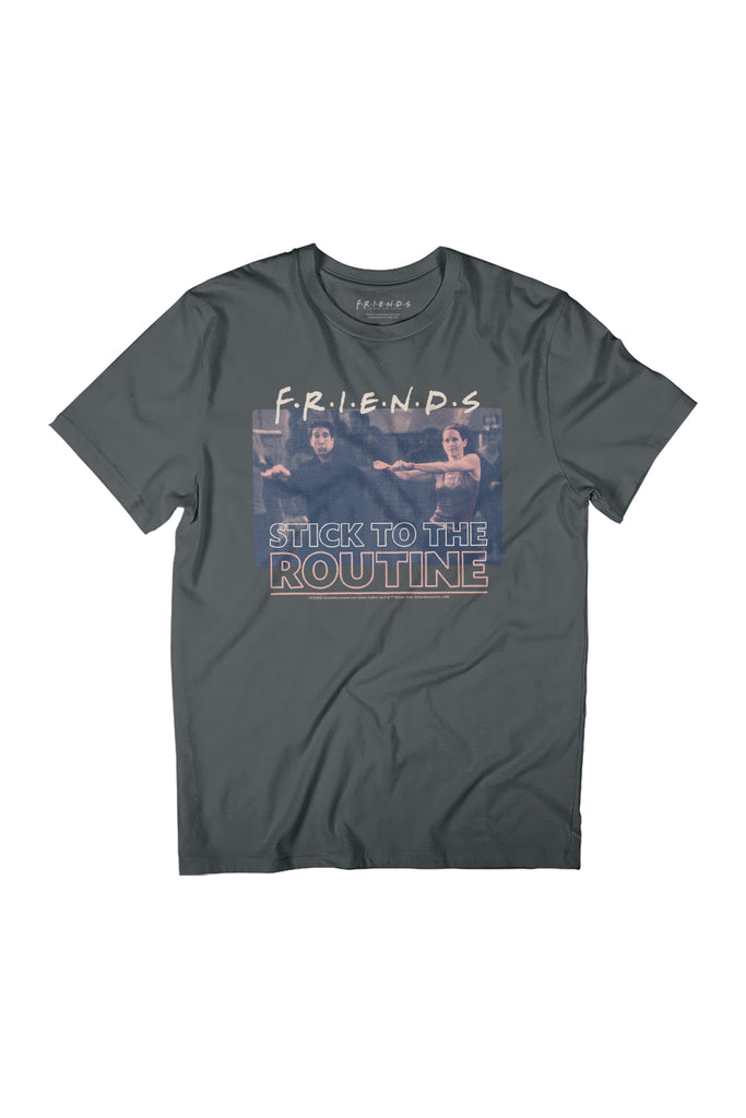 Friends Stick To The Routine Ross & Monica Women's Relaxed Fit T-Shirt-ALL + EVERY
