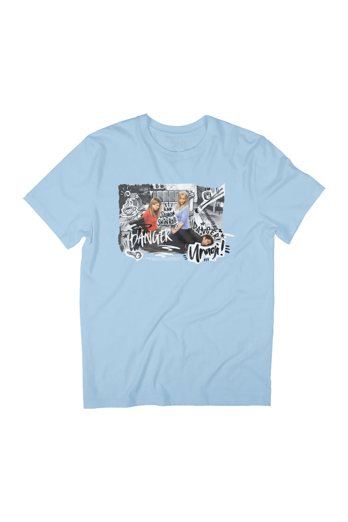 Friends Rachel & Phoebe On Ross Danger Unagi Scene Women's Relaxed Fit T-Shirt-ALL + EVERY