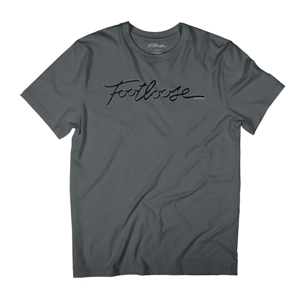 Footloose Classic Handwritten Font Logo Men's T-Shirt-ALL + EVERY