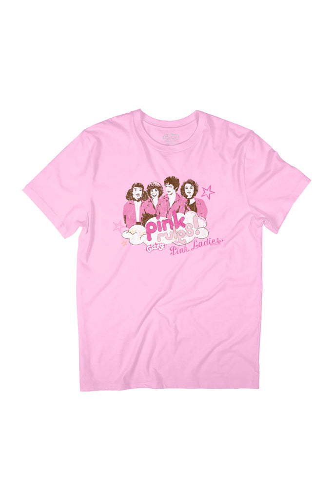 Grease Pink Rules Pink Ladies Women's Relaxed Fit T-Shirt-ALL + EVERY