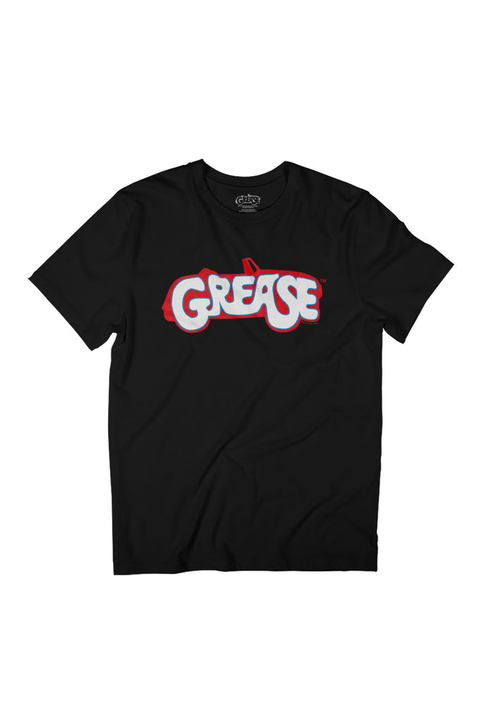 Grease Classic Red & Blue Car Logo Women's Relaxed Fit T-Shirt-ALL + EVERY