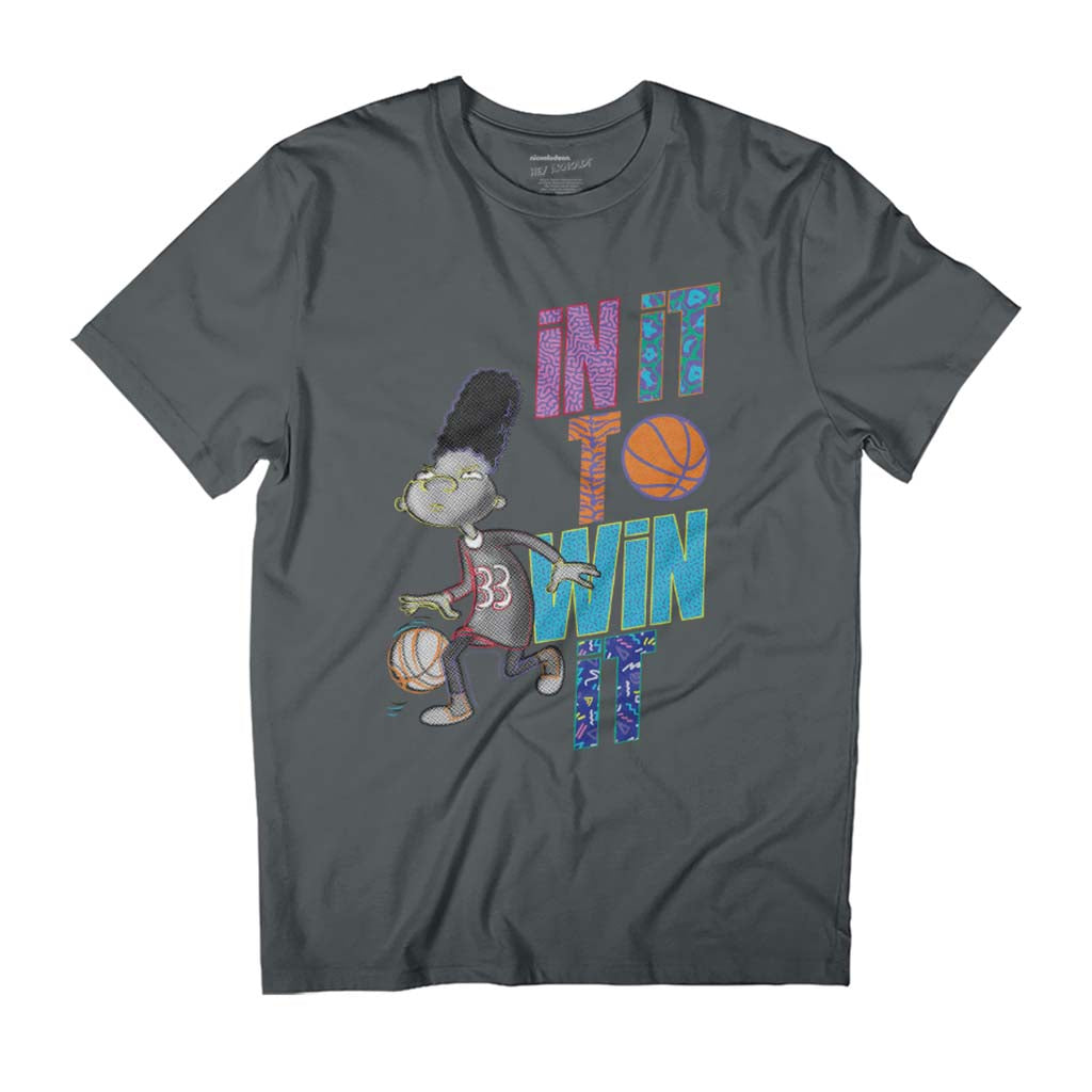Hey Arnold Gerald In It To Win It Basketball Men's T-Shirt-ALL + EVERY