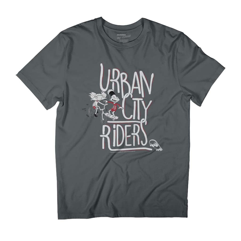 Hey Arnold Gerald Urban City Riders Skateboarding Men's T-Shirt-ALL + EVERY