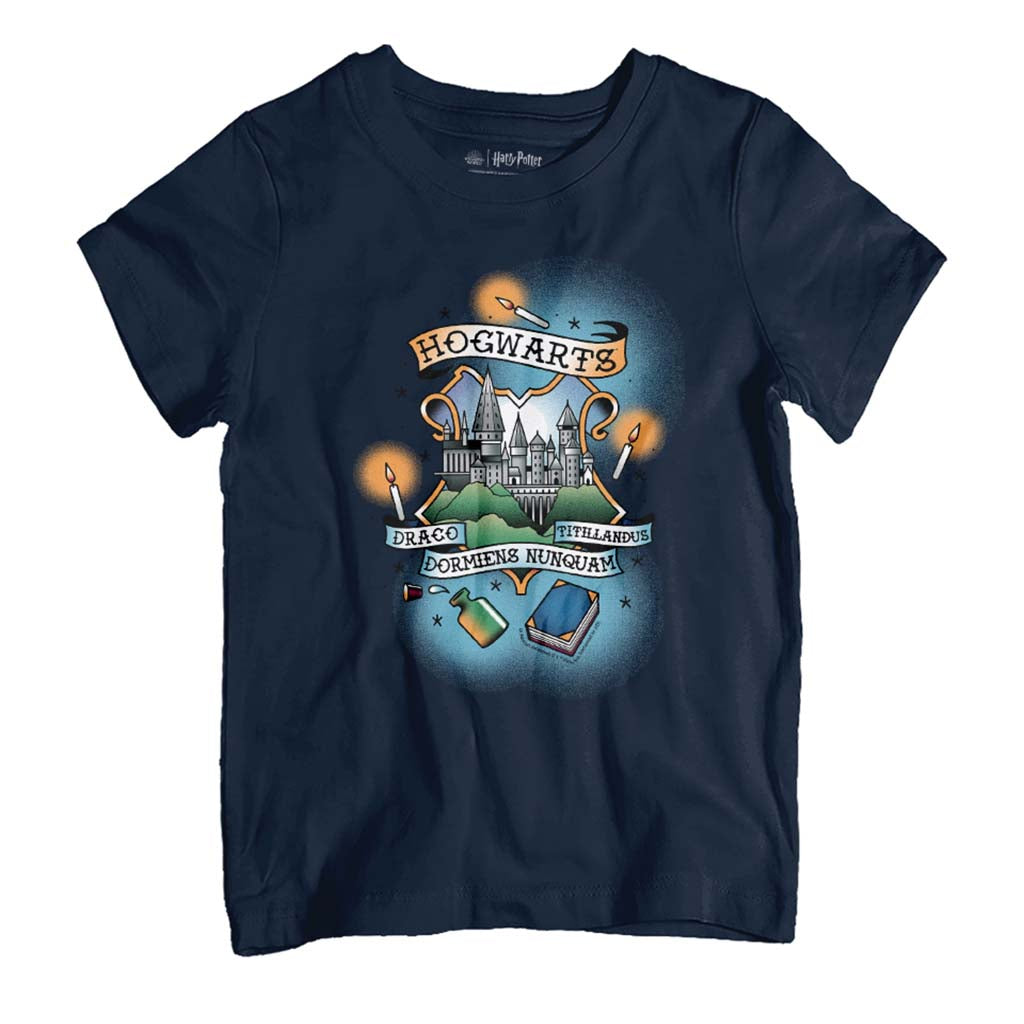 Harry Potter Hogwarts Draco Dormiens Nunquam Titillandus Kid's T-Shirt