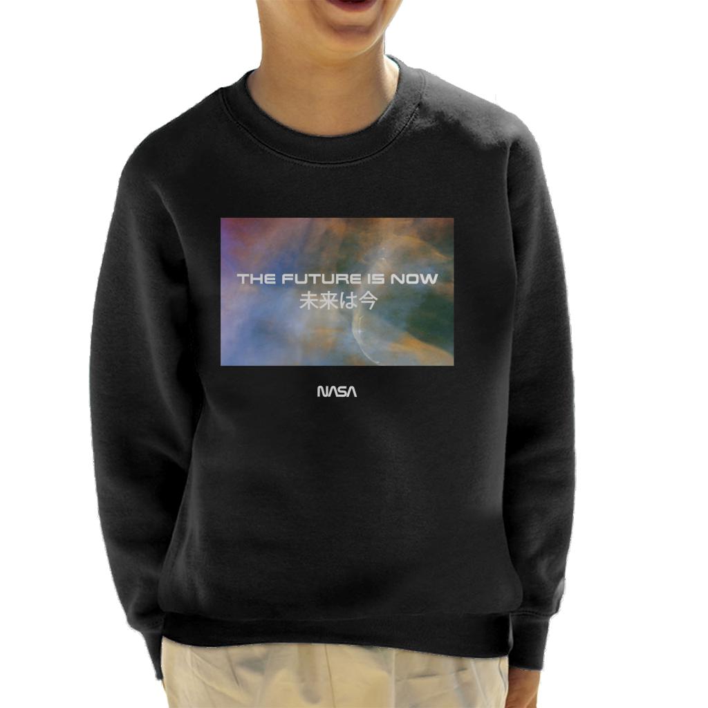 NASA The Future Is Now Kanji Kid's Sweatshirt-ALL + EVERY