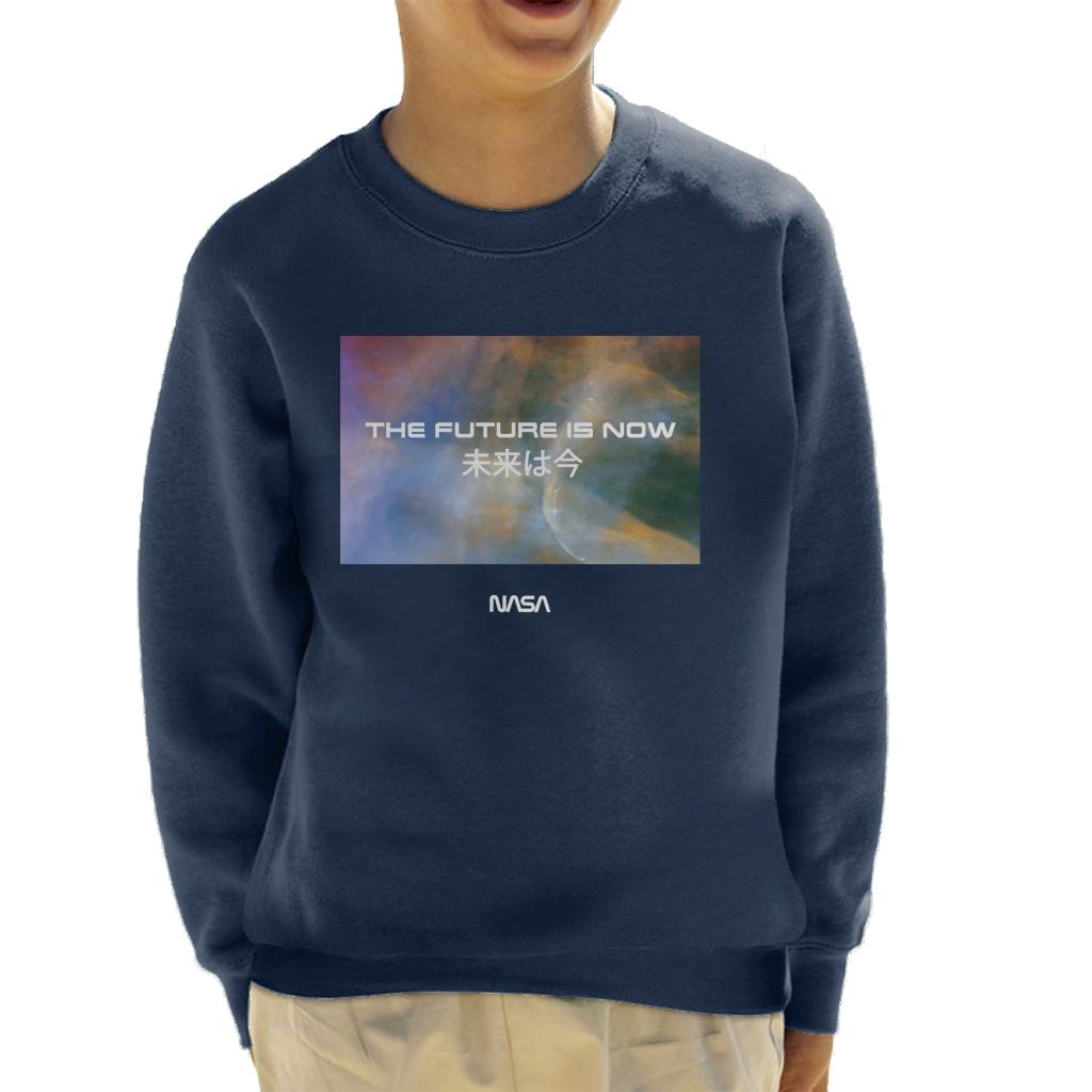NASA The Future Is Now Kanji Kid's Sweatshirt-ALL + EVERY