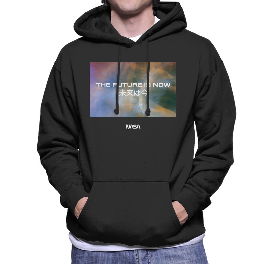NASA The Future Is Now Kanji Men's Hooded Sweatshirt-ALL + EVERY