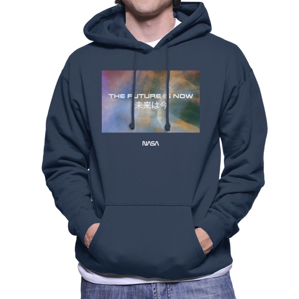 NASA The Future Is Now Kanji Men's Hooded Sweatshirt-ALL + EVERY
