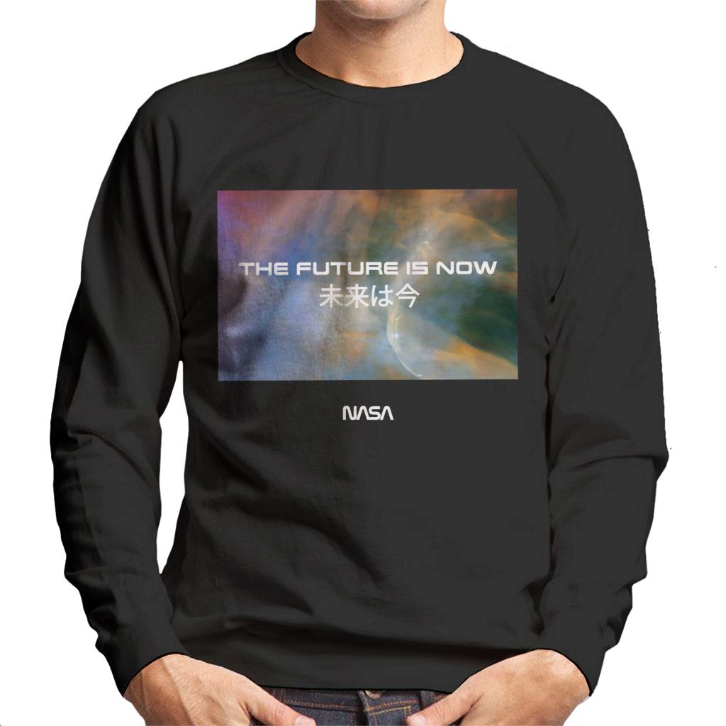 NASA The Future Is Now Kanji Men's Sweatshirt-ALL + EVERY