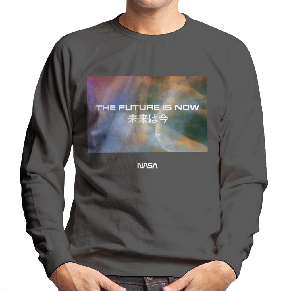 NASA The Future Is Now Kanji Men's Sweatshirt-ALL + EVERY