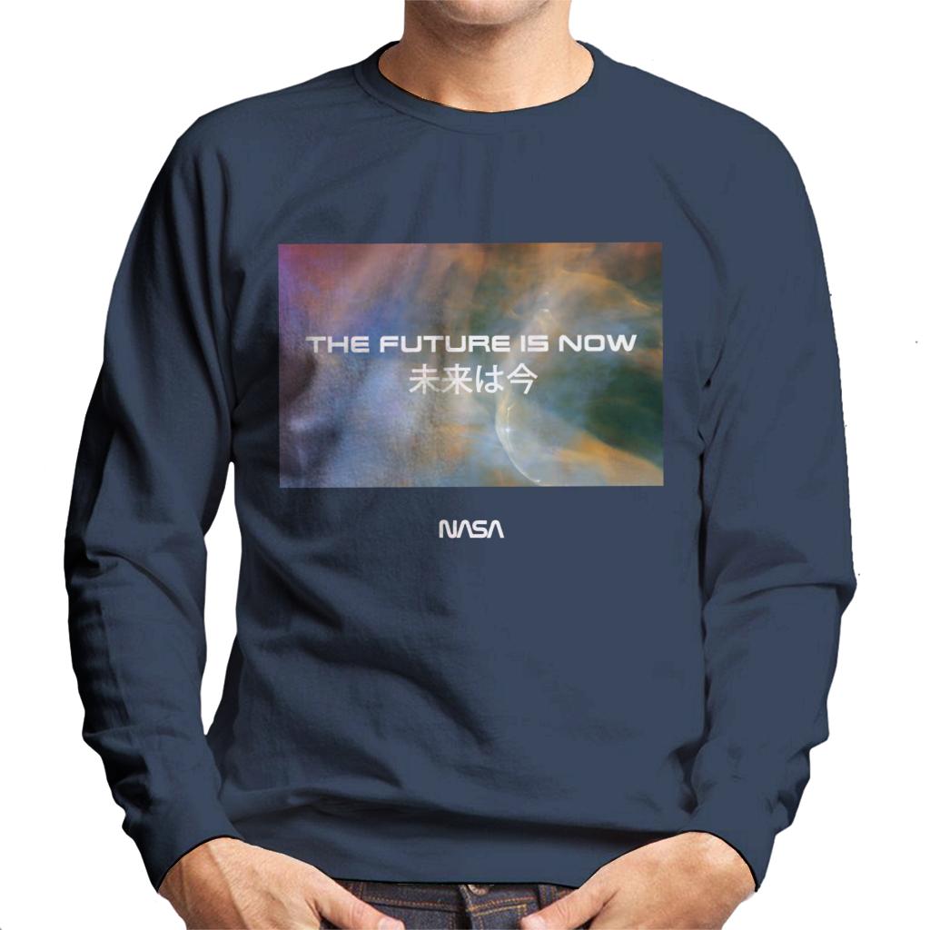 NASA The Future Is Now Kanji Men's Sweatshirt-ALL + EVERY
