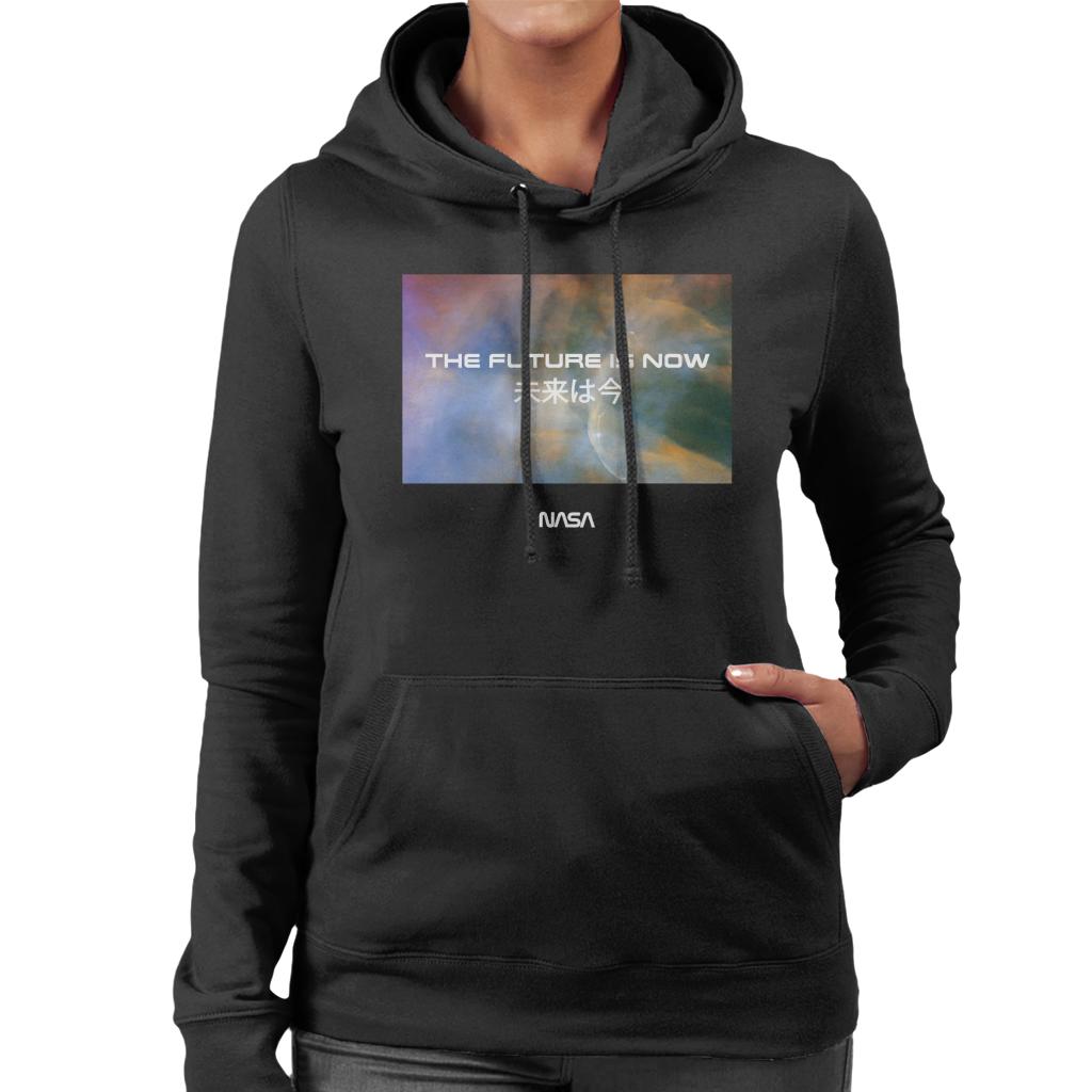 NASA The Future Is Now Kanji Women's Hooded Sweatshirt-ALL + EVERY
