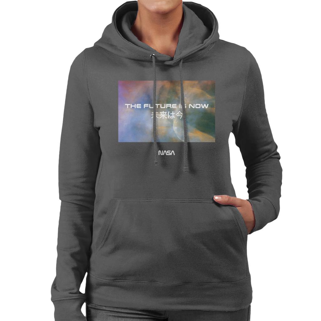 NASA The Future Is Now Kanji Women's Hooded Sweatshirt-ALL + EVERY