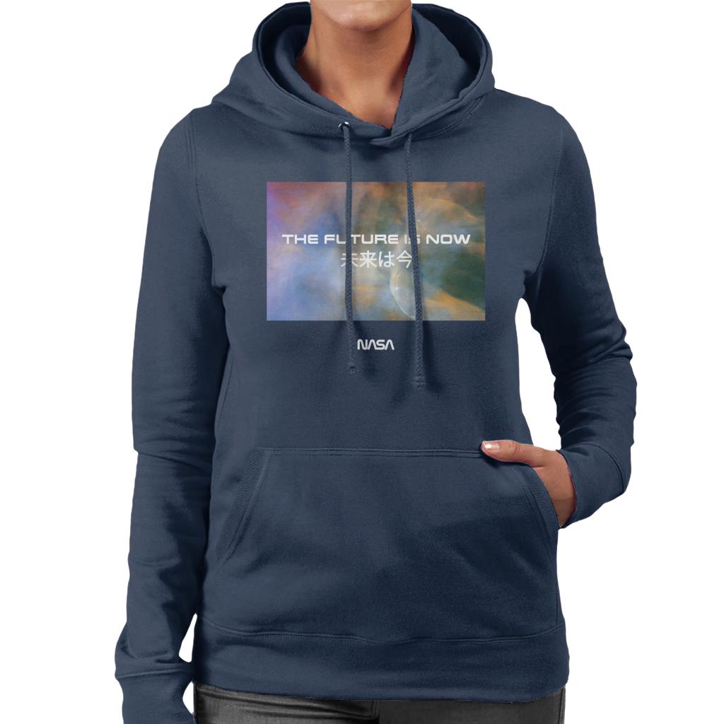 NASA The Future Is Now Kanji Women's Hooded Sweatshirt-ALL + EVERY