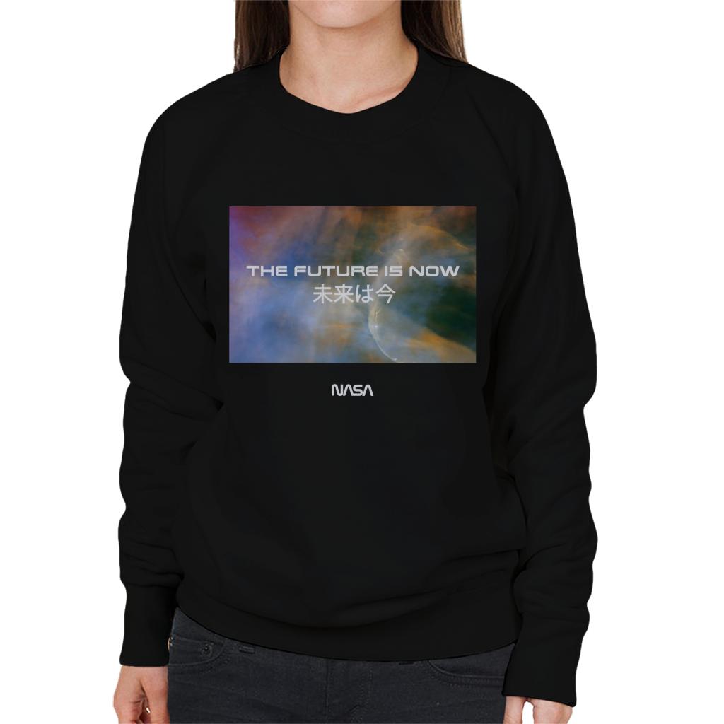 NASA The Future Is Now Kanji Women's Sweatshirt-ALL + EVERY