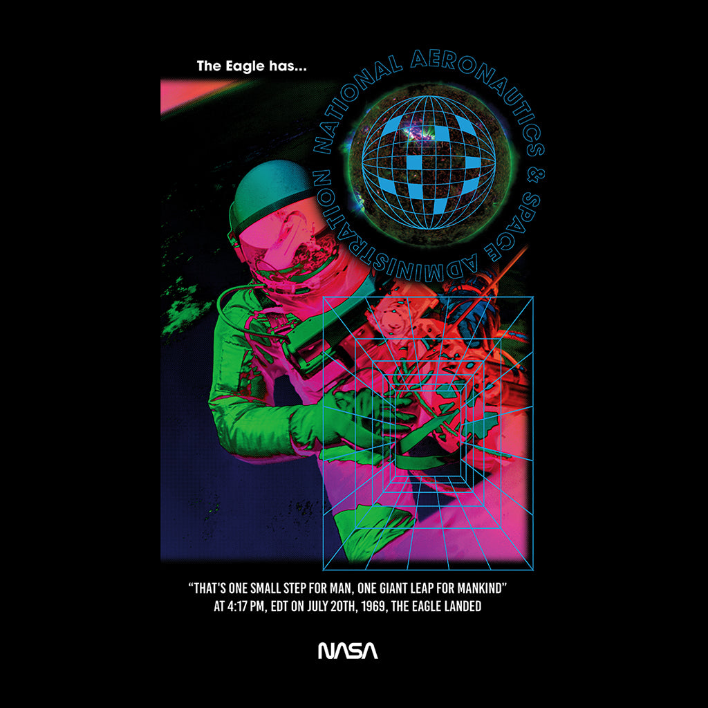 NASA The Eagle Has Landed Retro Men's T-Shirt-ALL + EVERY