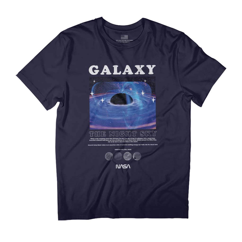 NASA The Night Sky Galaxy Facts Men's T-Shirt-ALL + EVERY