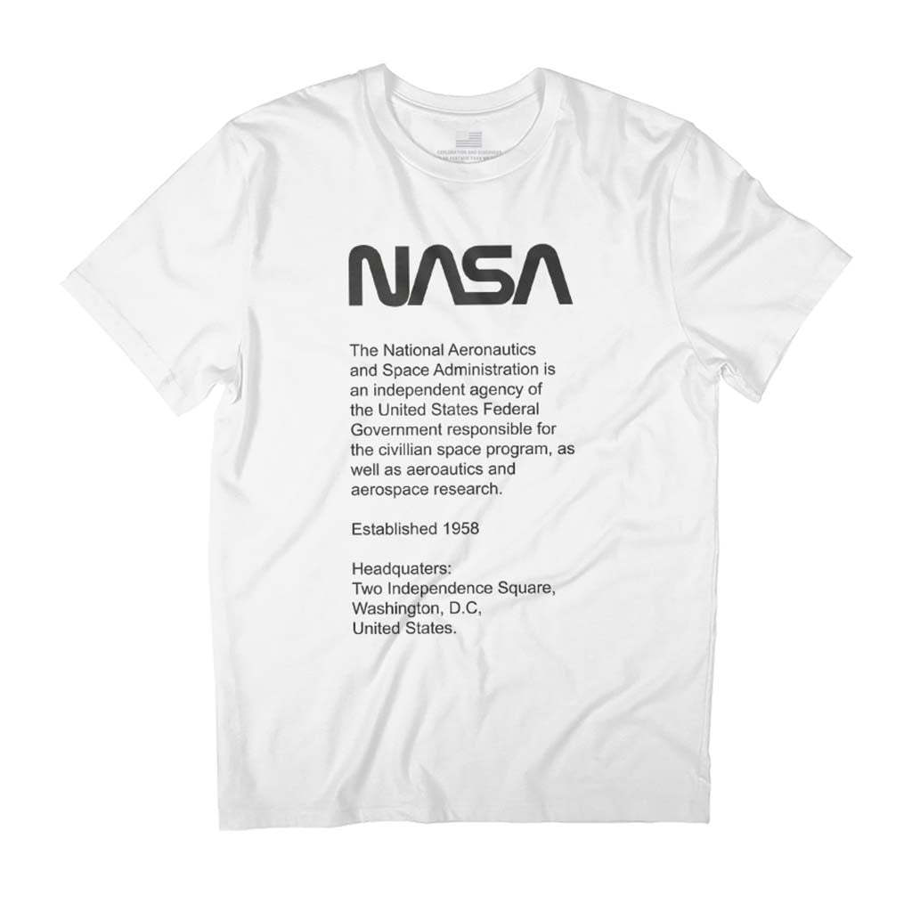 NASA Description Established 1958 Men's T-Shirt-ALL + EVERY