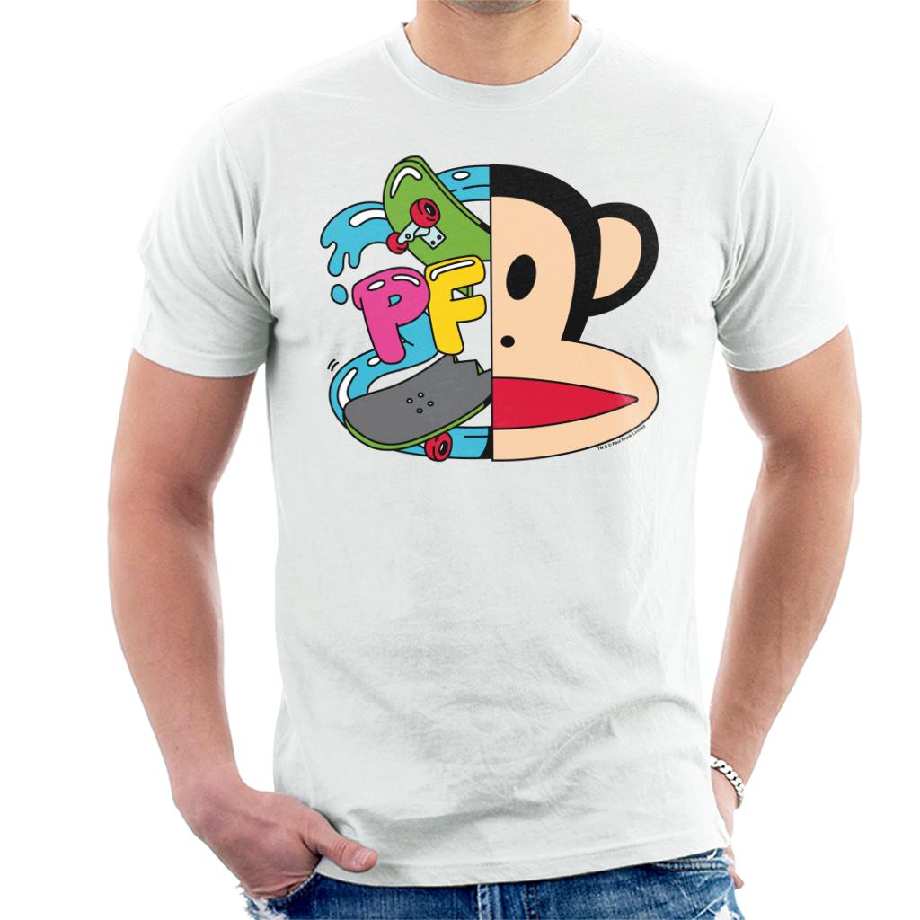 Paul Frank Julius Skateboard Face Logo Men's T-Shirt