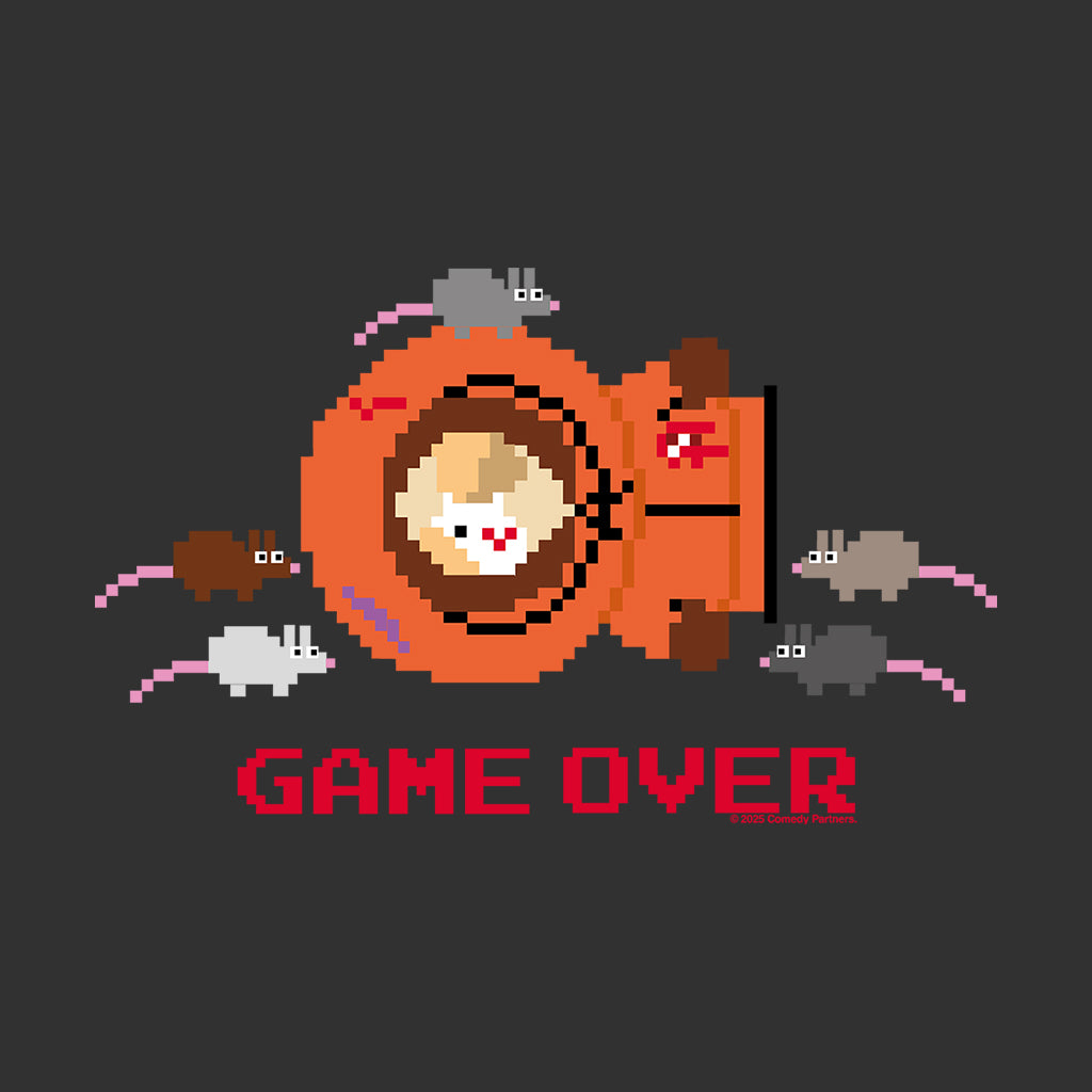 South Park Kenny Dead Game Over Pixelated Men's T-Shirt-ALL + EVERY