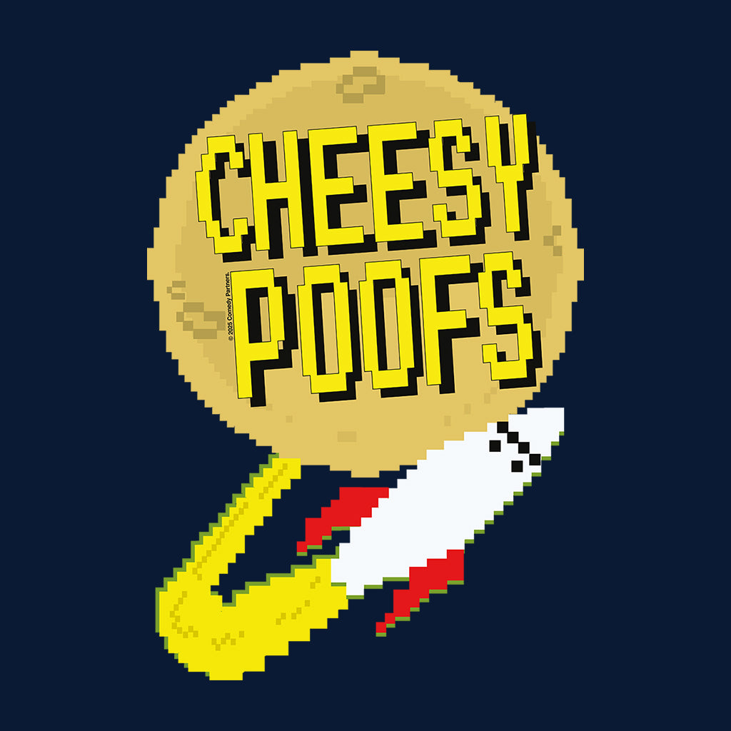 South Park Cheesy Poofs Logo Pixelated Men's T-Shirt-ALL + EVERY