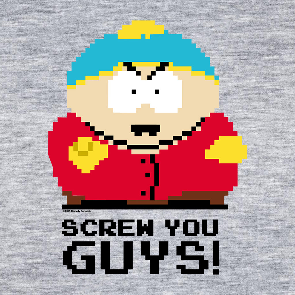 South Park Eric Cartman Screw You Guys! Pixelated Men's T-Shirt-ALL + EVERY