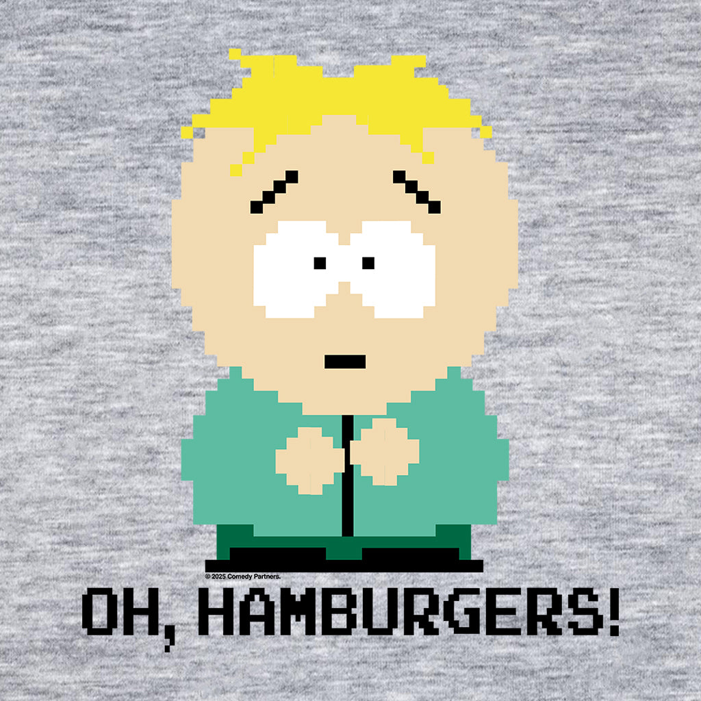 South Park Butters Oh Hamburgers! Pixelated Men's T-Shirt-ALL + EVERY