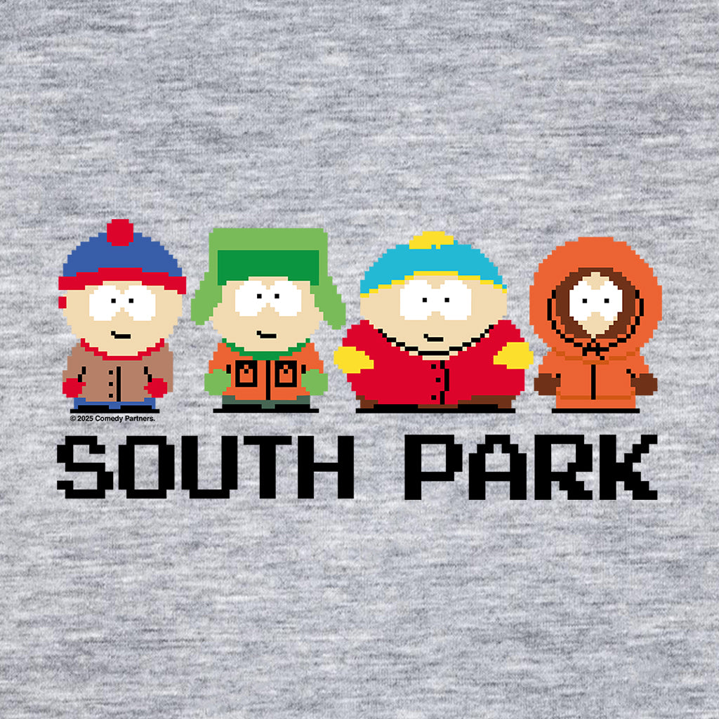 South Park Gang Stan Kyle Cartman & Kenny Pixelated Men's T-Shirt-ALL + EVERY